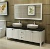 American modern wood hotel double sink vanity bathroom custom design bathroom vanities