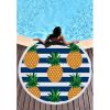 Circle Pineapple Printed beach towels