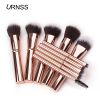 New rose golden 10pcs private label makeup brush set