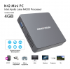 Mini Computer N42 DIY SSD Mini PC Intel Apollo Lake Pentium N4200 Processor (2M Cache, up to 2.5 GHz) 4GB/64GB 1000Mbps LAN HD 2.4/5.8G WiFi Bluetooth 4.0 Support Windows 10 Pro and Linux OS with HDMI &amp; VGA Outputs