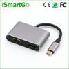 2 in 1 USB-C to HDMI Adapter VGA Converter Support 4K HDTV Output
