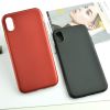 Soft TPU Silicone Phone Case for iPhone X with Metallic Painting