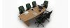 Elegant wooden and modern conference tables