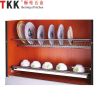 Two-layer Chrome Kitchen Cabinet Dish Rack