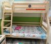 Factory Price Cheap Wooden Cot Natural Children Twin Bunk Bed For Bed Room