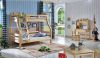 Factory Price Cheap Wooden Cot Natural Children Twin Bunk Bed For Bed Room