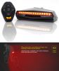 Rechargeable Bike Tail Light - Remote Control, Turning Lights, Ground Lane Alert, Waterproof, Easy Installation for Cycling Safety Warning Light