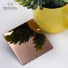 most popular 0.2mm thick 8K mirror finish rose stainless steel sheet decorative