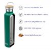 Insulated Water Bottle - Double  Wall Stainless Steel Vacuum Thermoses Flask with lid-Hot Cold Drinks, Bamboo Cap Coffee Cups, BPA Free, Black Friday 26 oz