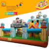 High quality inflatable paw combo patrol dog bouncer jumping bounce castle slide