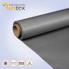 Grey heat resistant silicon coated glass fiber fabrics use for thermal insulation jacket