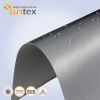 Grey heat resistant silicon coated glass fiber fabrics use for thermal insulation jacket