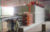 Wood veneer roller conveyor dryer machine