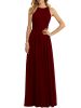 ssyiz cap sleeves long chiffon bridesmaid dresses