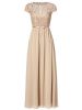 ssyiz cap sleeves long chiffon bridesmaid dresses