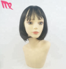 Black Color 35cm Short Synthetic Hair Wigs Stock Woman Wig For Daily