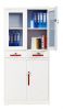 Glass door steel metal file storage cabinet with Drawer