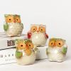 china ceramic home decorative Cartoon Chickabiddy ceramic owls candle holder