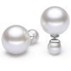 Double-faced Pearl Double Pearl Beads Stud Earring (EEPEARL02)