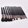 Cosmetic Brushes 17PCS Black Wooden Cosmetic Makeup Brush Foundation Powder Eyeshadow Makeup Brushes Set