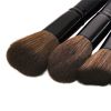 Drop Shipping 15 pcs Wood Handle Eyeshadow Eyebrow Eyeliner Blending Powder Smudge Brush Professional Eyes Makeup Brushes Set