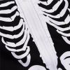 Fashion Halloween Suit Infant Baby Boys Hooded Skeleton Skull Printing Romper Long Sleeve Black Zipper Clothes Costume Boys Hooded