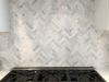 Herringbone marble mosaic 