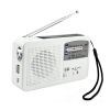 RD369 Solar Rechargeable Emergency Hand Crank Powered AM/FM Radio with LED Flashlight Alerted and Cell Phone Charger