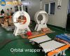 Horizontal Orbital Stretch Timber Wrap Machine For Door Frame, Pipes, Tubes, Aluminum Profiles, Panels and Bar Products