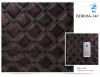 stitched fabric china artificial leather rhomboid pu leather for handbags etc.
