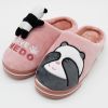 comfortable warm with  panda cartoons slippers for woman