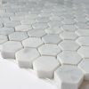 Arabescato Carrara Marble MosaicTile in White