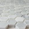Arabescato Carrara Marble MosaicTile in White