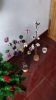 cotton decor, artficial flower, christmas tree
