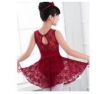 New Children Latin Dance Dress Long Sleeve Lace Sequin Kids Latin Dresses Girls Stage Performance