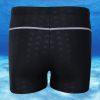 Swimwear with flame pattern for men, swimsuit, blue and black swimsuit