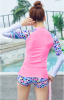 Sport Swimwear Rash Guards Beach Women Long Sleeve Print Sun Protection Clothing Suit Swimming Shirts Surfing T-shirt Tops