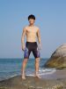 Shark skin long water repellent bath brand Sprot short man racing trousers suit