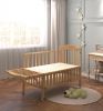 high performance wood steam beech swing and storage baby cot