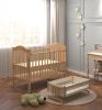 high performance wood steam beech swing and storage baby cot