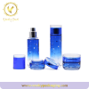 Blue Gradient color Glass 50g 100ml skin care Cosmetic Glass bottle with pump