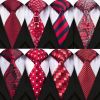 DiBanGu 20 Styles Blue Men's Tie Set With Hanky Cufflinks 100% Silk Neck Ties For Male Wedding Party Business Tie Pocket Square