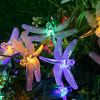 Water Droplets Cherry Bubble Ball Dragonfly Snowflakes Led String Lights Solar Powered Christmas Garden Decorative Lights