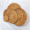 DECORATIVE ROUND WATER HYACINTH MAT / IDEAL FOR TABLE SETTINGS / MADE IN VIETNAM