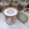 SIRENA NATURAL RATTAN TABLE / ELEGANT AND HANDCRAFTED DESIGN / MADE IN VIETNAM