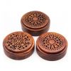 ROUND AGARWOOD AROMA BOX / CLASSIC WOODEN STYLE / MADE IN VIETNAM