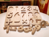 WOOD ABC BLOCK SET / NATURAL LEARNING FUN / MADE IN VIETNAM