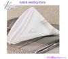 white satin band cotton tablecloths for rectangle table decorations in banquets, events, weddings