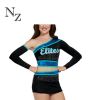 custom sexy youth girls sparkle hot cheerleading uniforms rhinestones