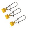 50pcs Fishing Sinker Slides with Duo Lock Snaps, Hooked Snap, Fishing Line Connector, Fishing Accessories for Braid Line  FF127